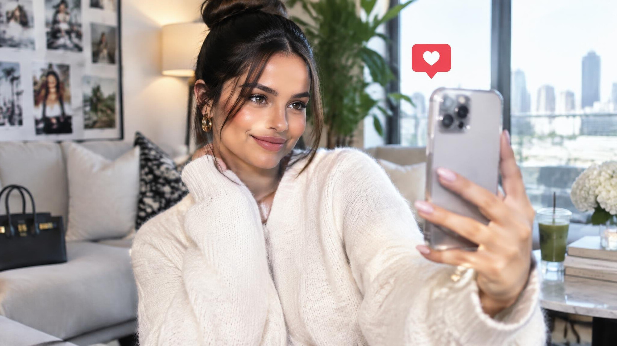celebrity posting on social media